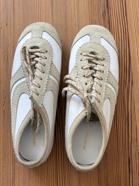 Dries Van Noten Suede Sneakers Beige White 37